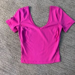 Size 2 Lululemon Align T-shirt in sonic pink.